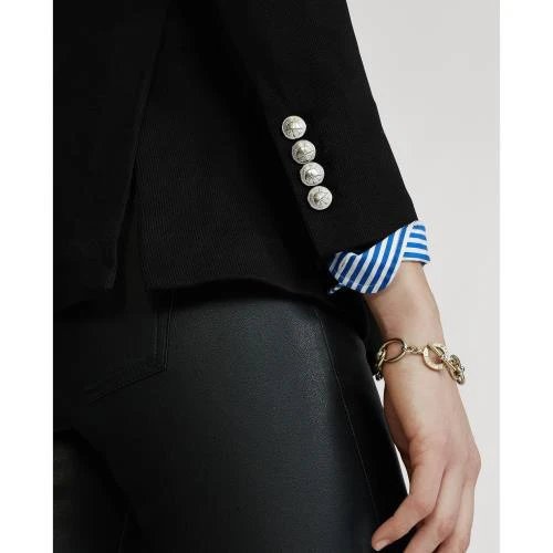 Sort Double Knit Jacuard Blazer - Image 4