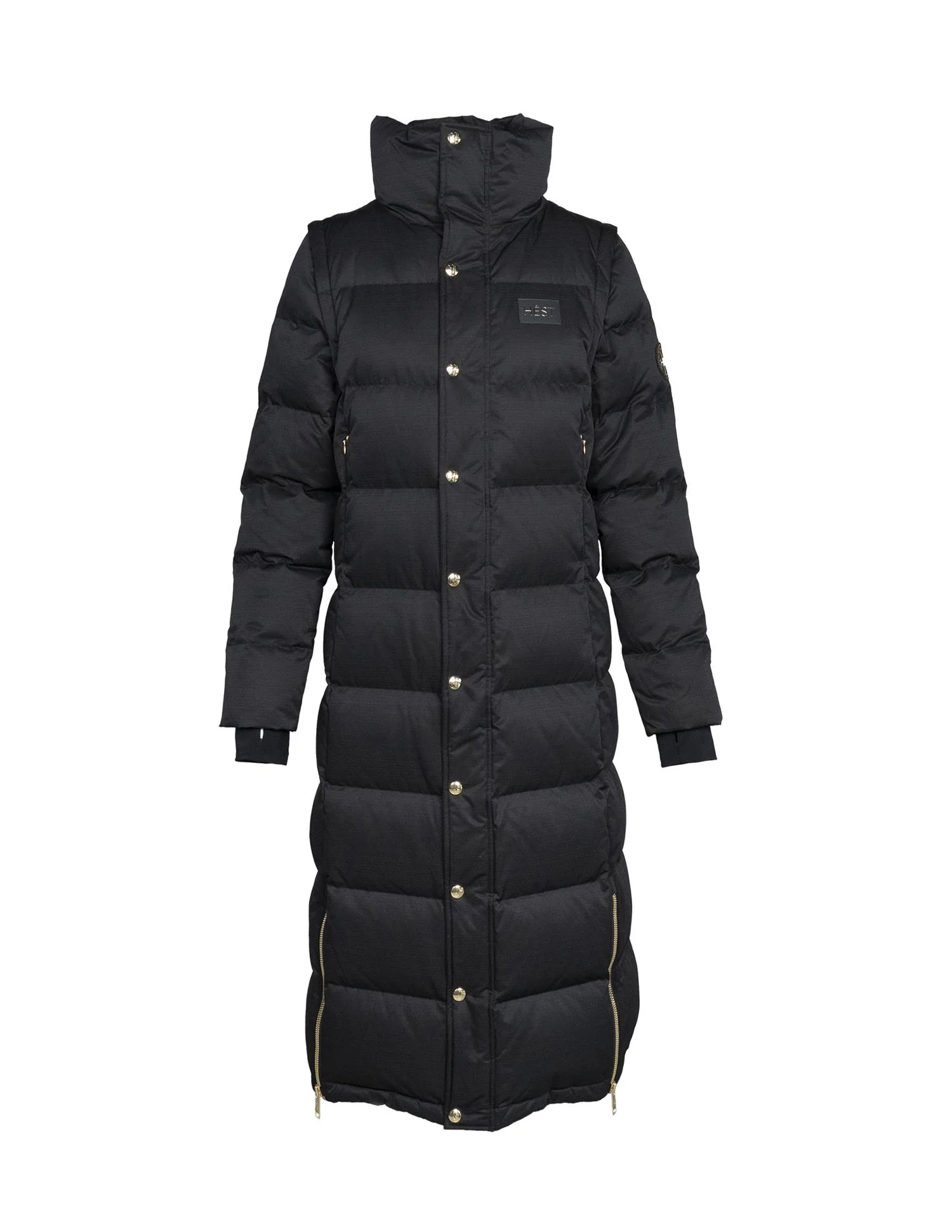 Sort Edda Down Coat/Vest
