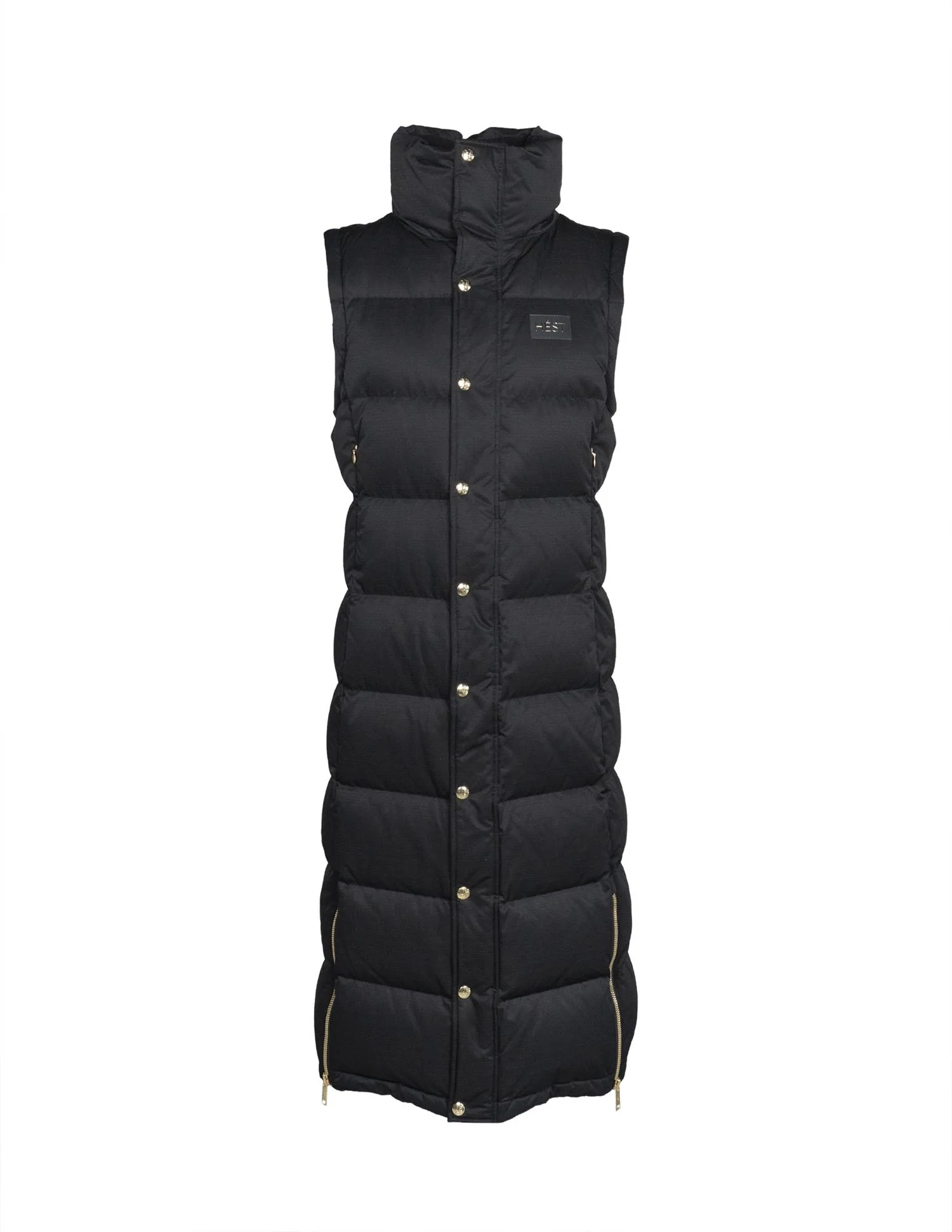 Sort Edda Down Coat/Vest - Image 2