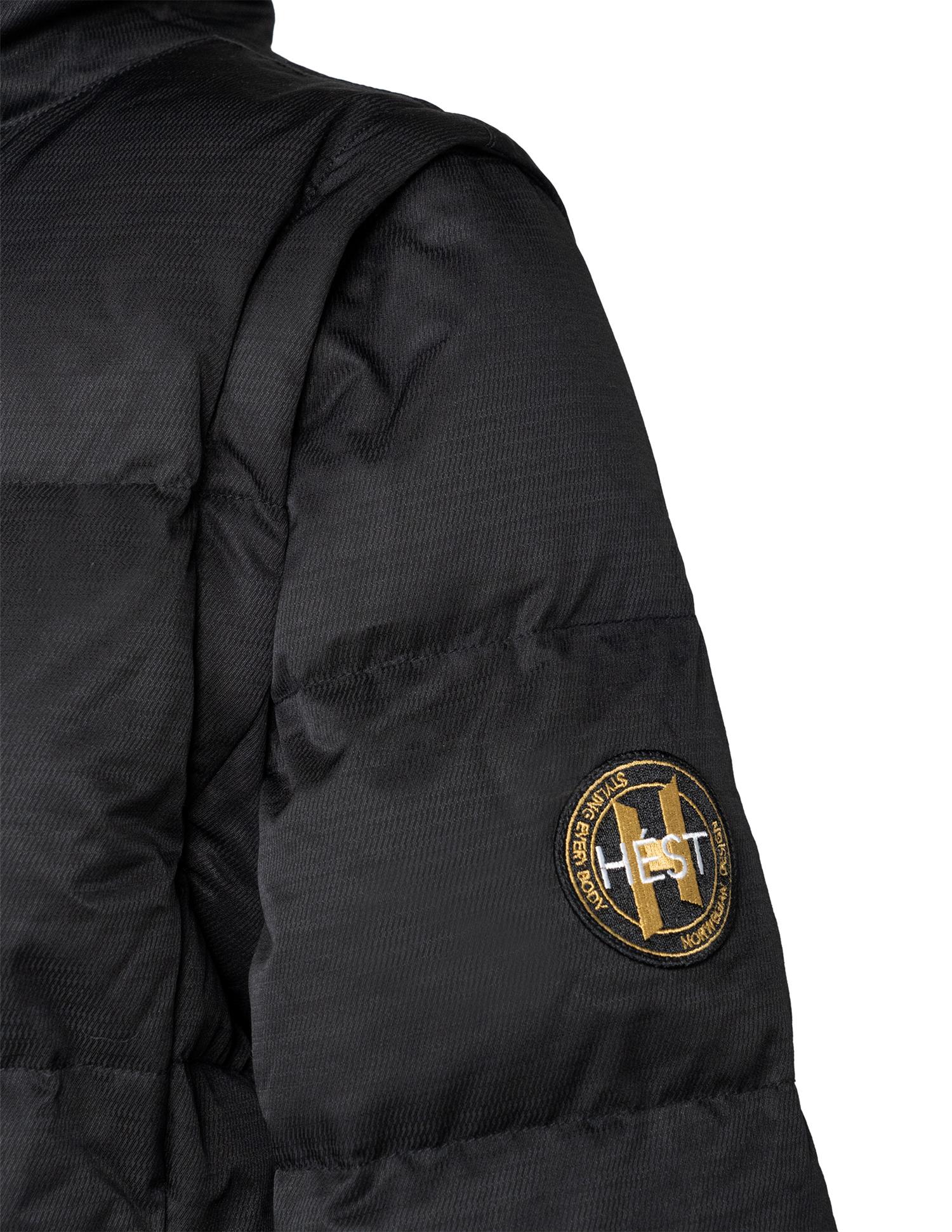 Sort Edda Down Coat/Vest - Image 3