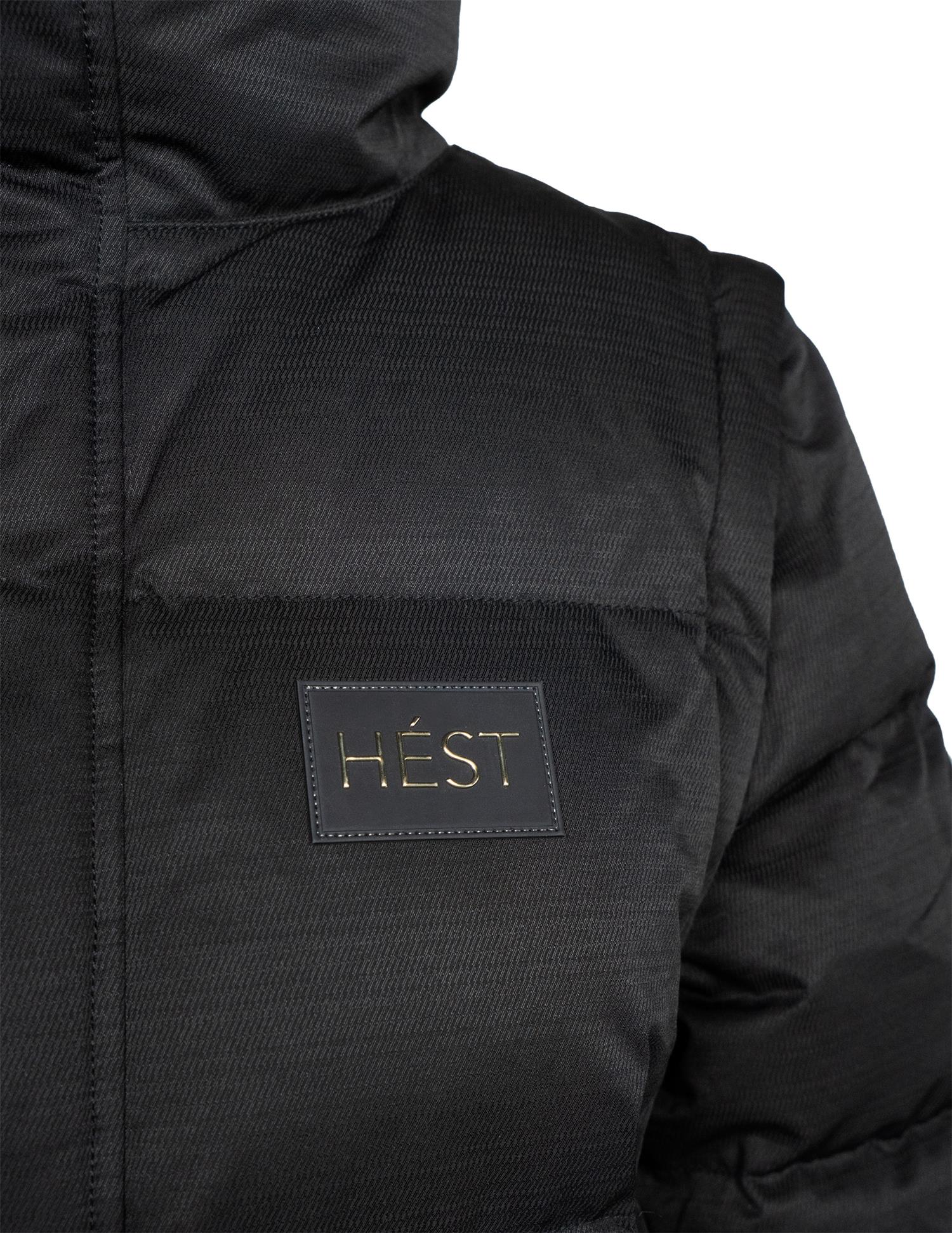 Sort Edda Down Coat/Vest - Image 5