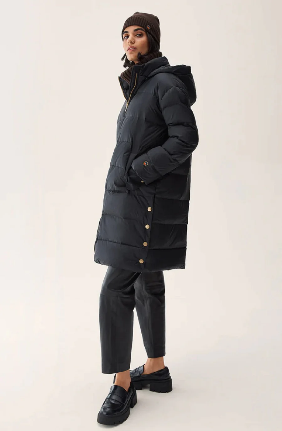 Sort Farida Down Coat - Image 3