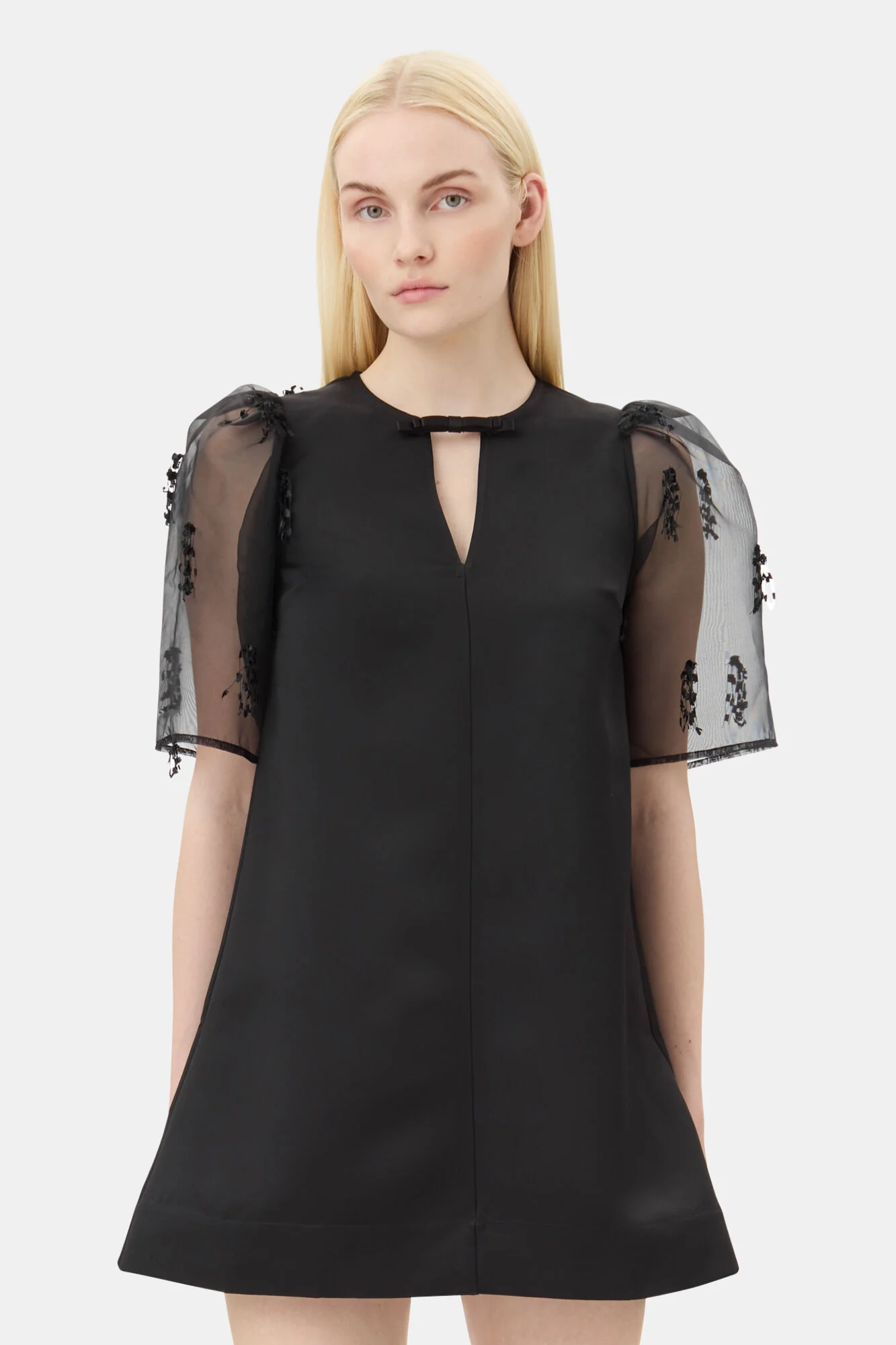 Sort Fringed Oranganza Mini Dress - Image 3