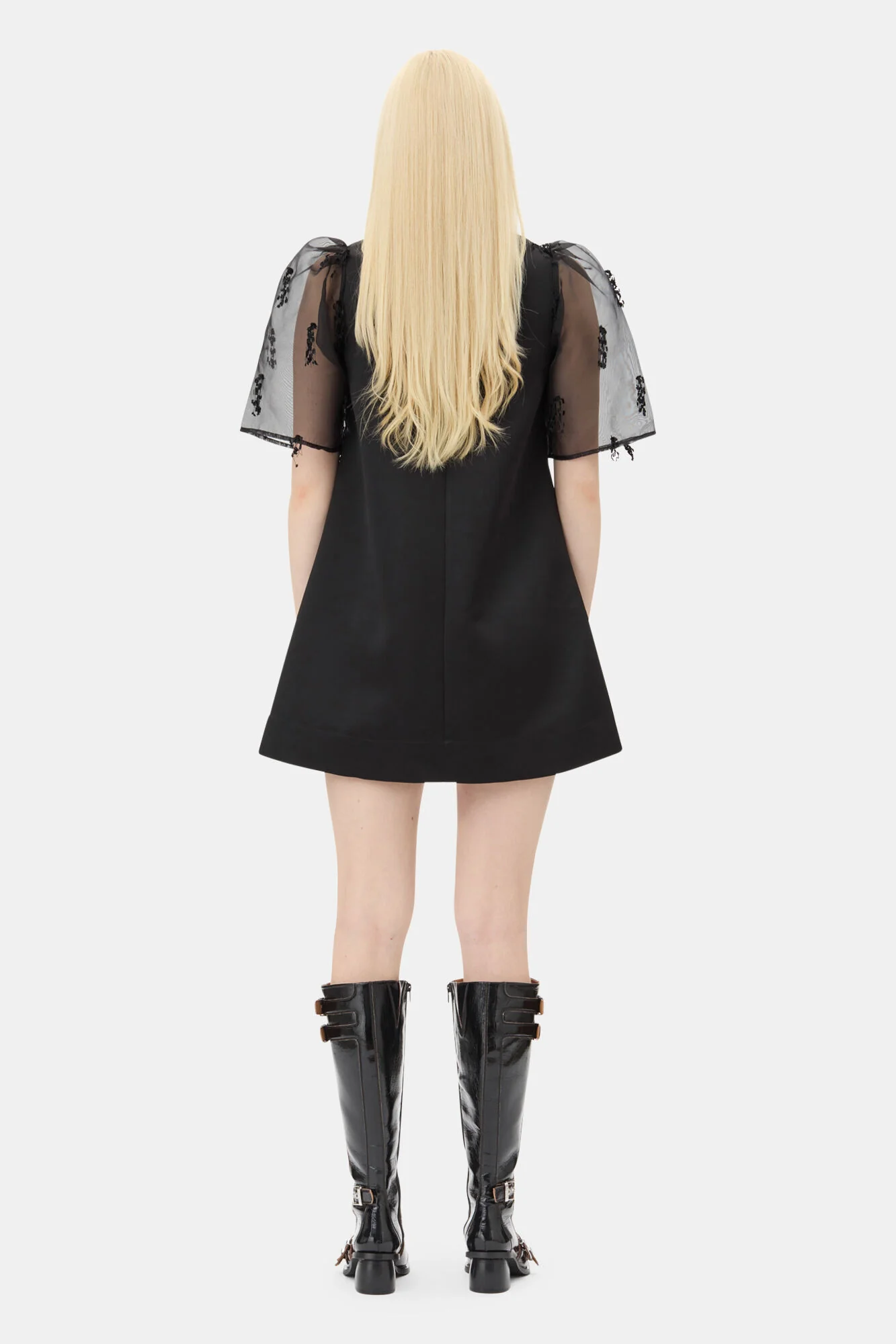 Sort Fringed Oranganza Mini Dress - Image 5