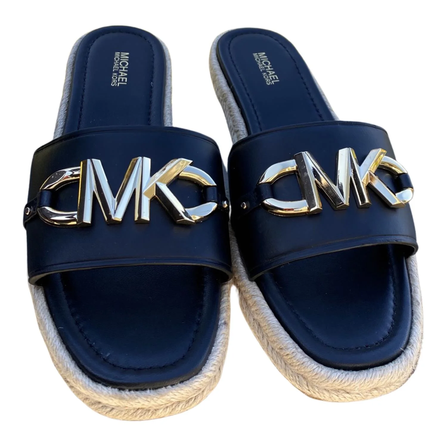 Sort Izzy Logo Slide Sandal - Image 3