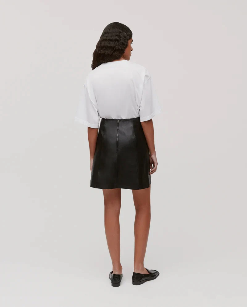 Sort Liana Sue Leather skirt - Image 5