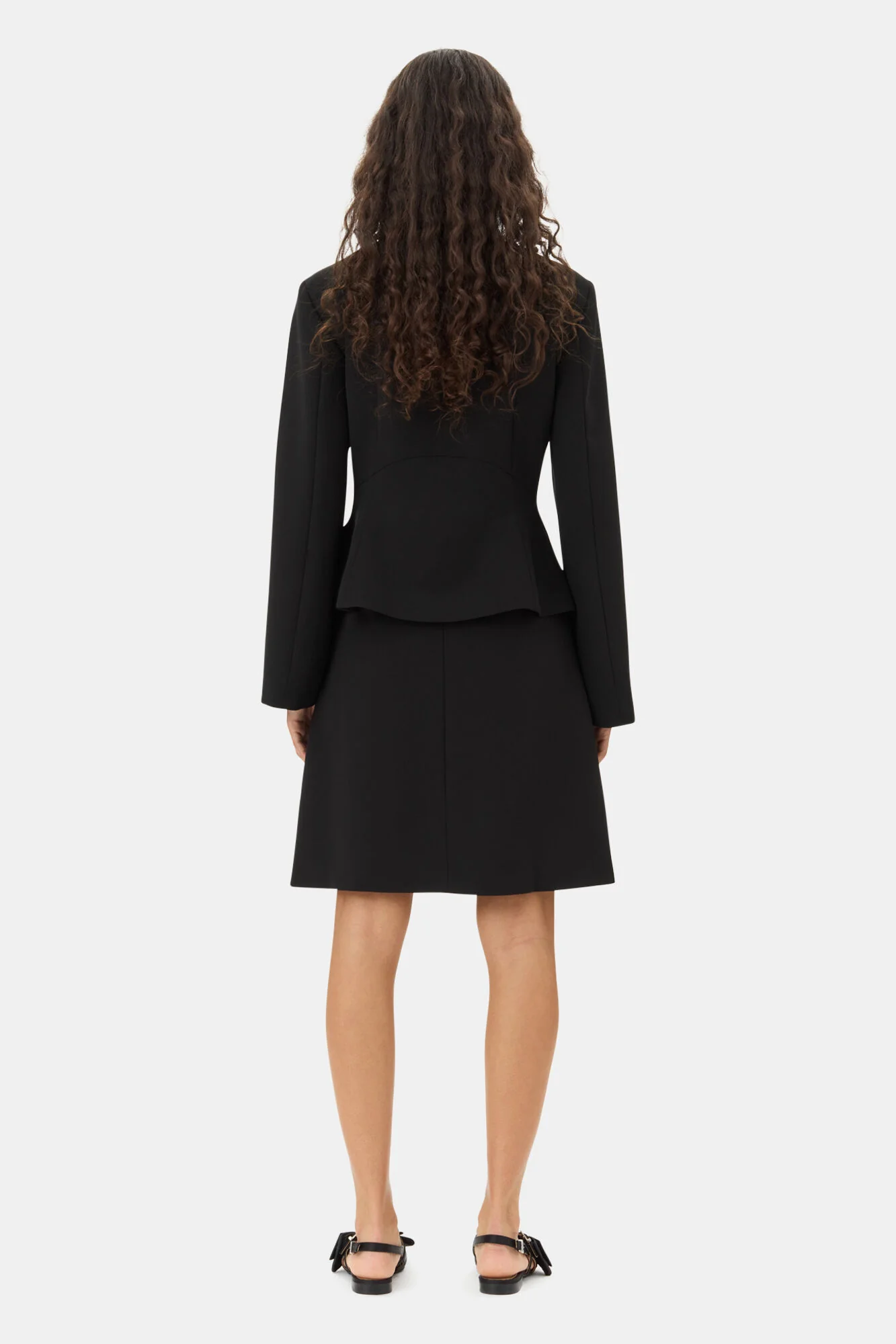 Sort Light Twill Suiting Blazer - Image 5