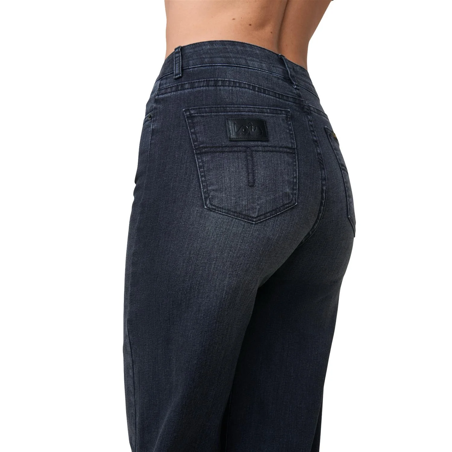 Sort Palazzo Pant - Image 4