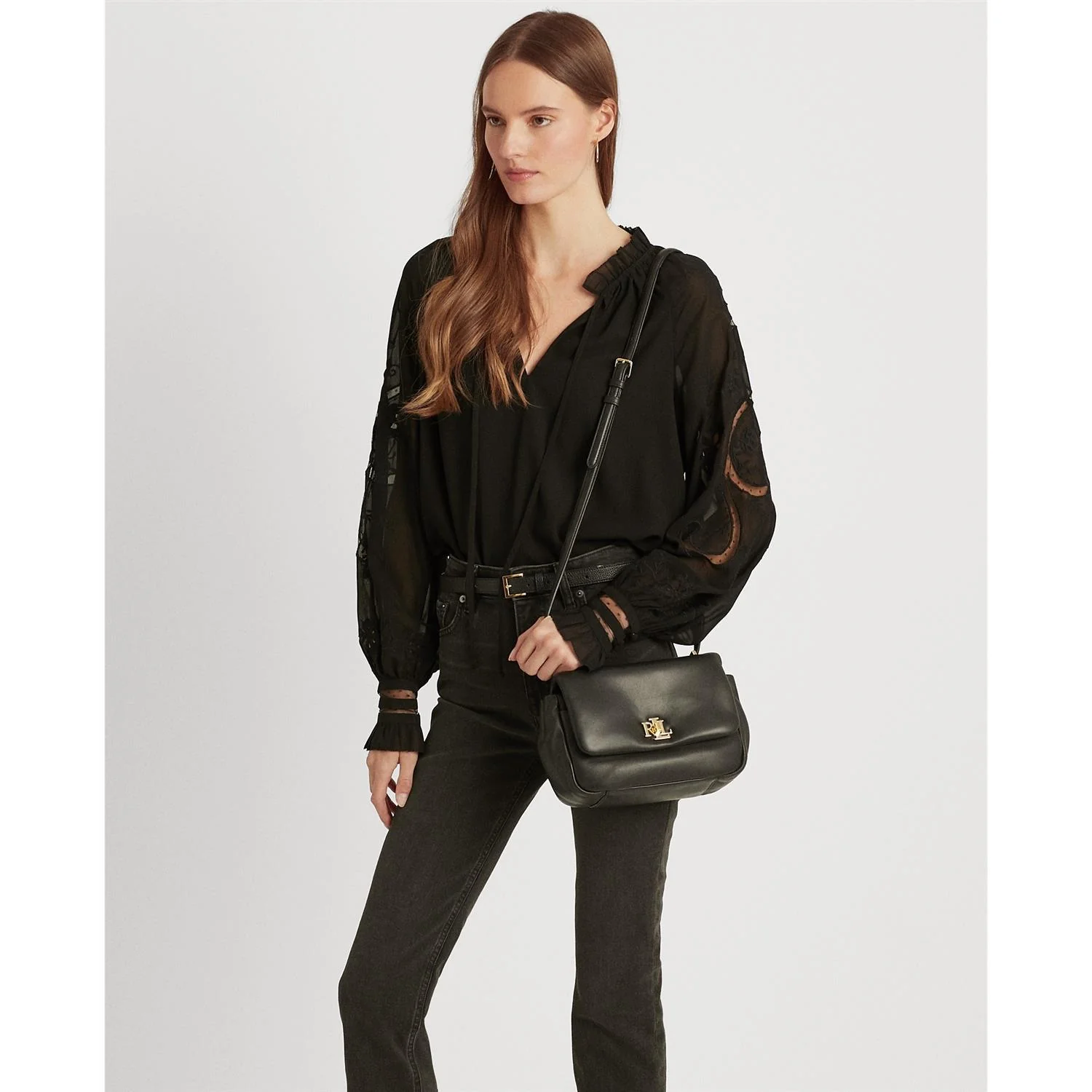 Sort Pufdsophee22 Shoulder Bag Medium - Image 6