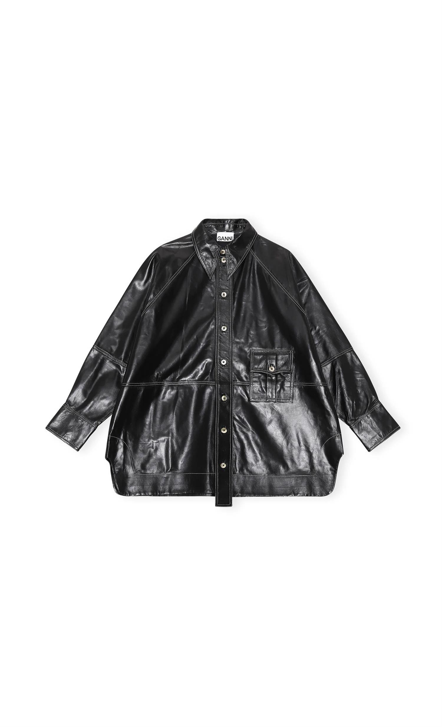 Sort Raglan Sleeve Oversize shirt