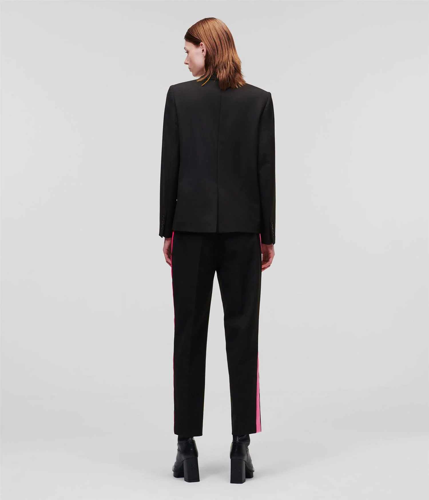 Sort Satine Lapel Tailored blazer - Image 3