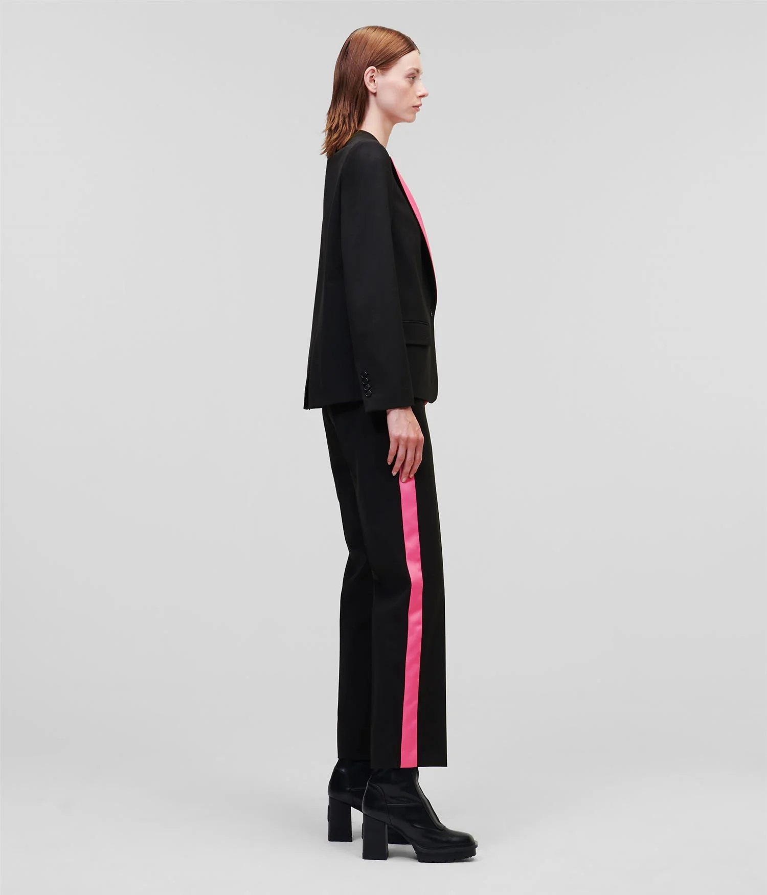 Sort Satine Lapel Tailored blazer - Image 4