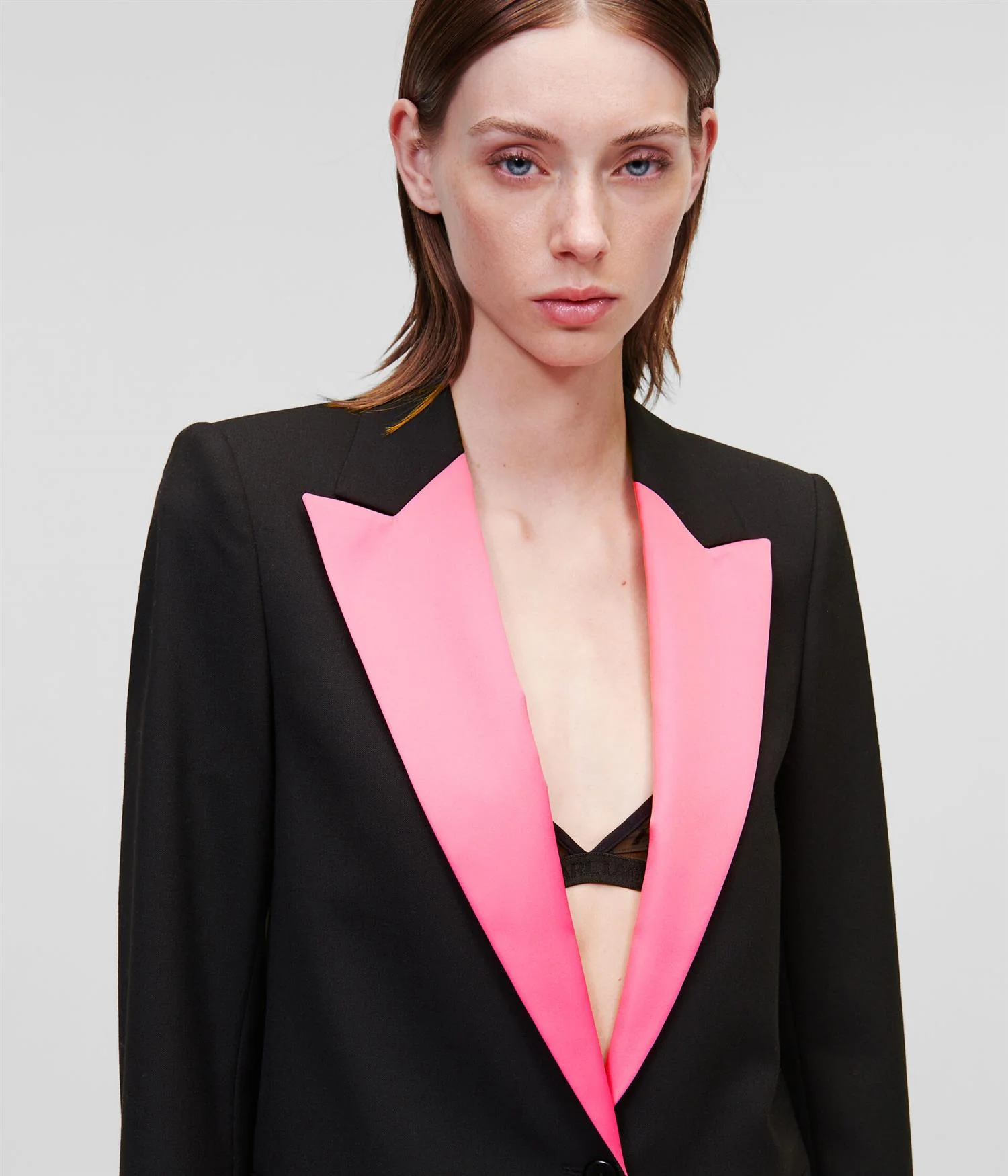 Sort Satine Lapel Tailored blazer - Image 6