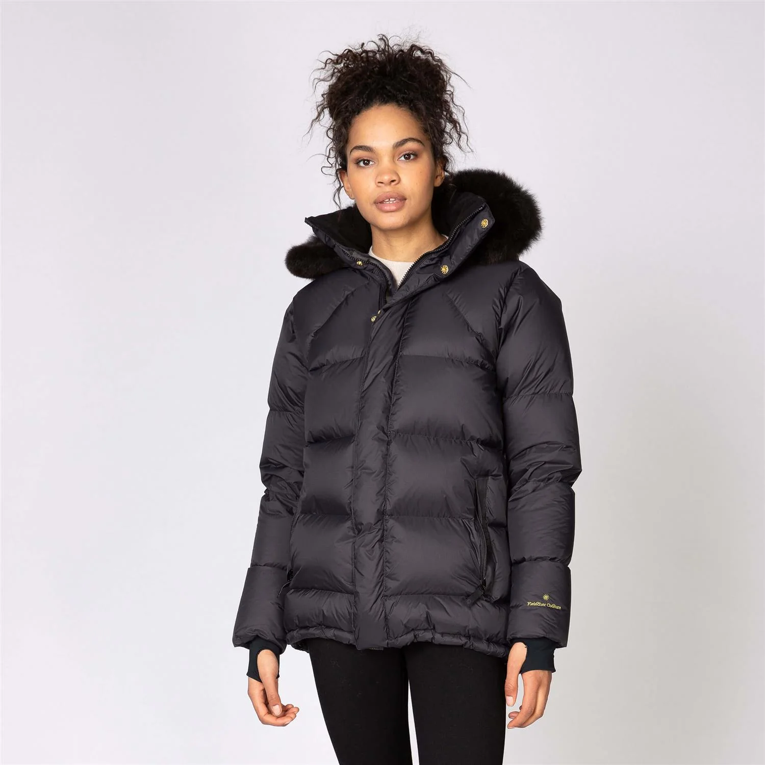 Sort Stella Down Jacket - Image 4