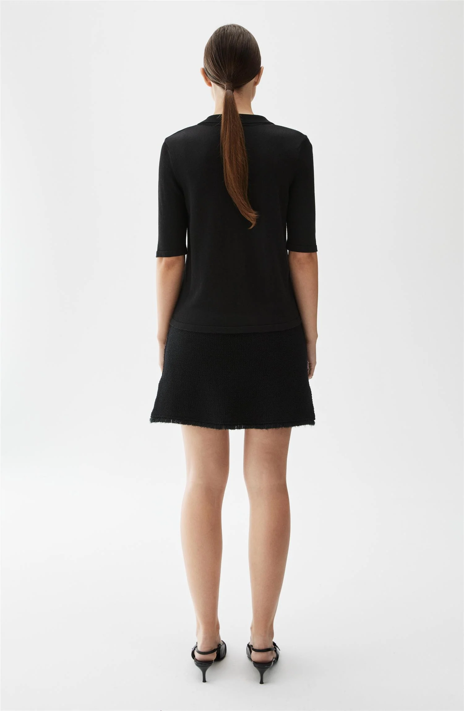 Sort Thelma Solid Top - Image 3