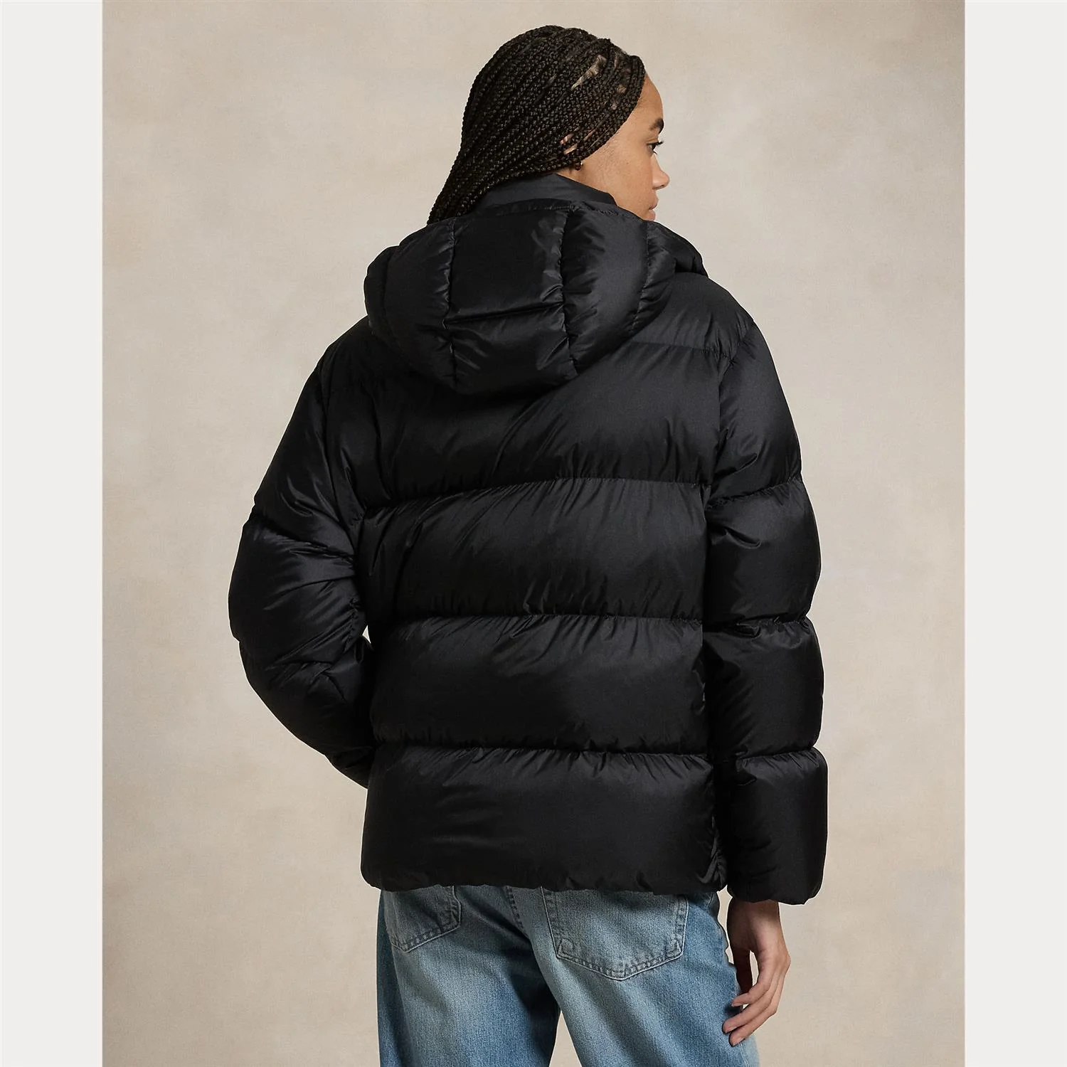 Sort Water-repellent Quilted Down Jacket - Image 4