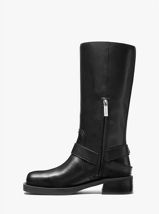 Sorte Crosby Leather Moto boots - Image 3