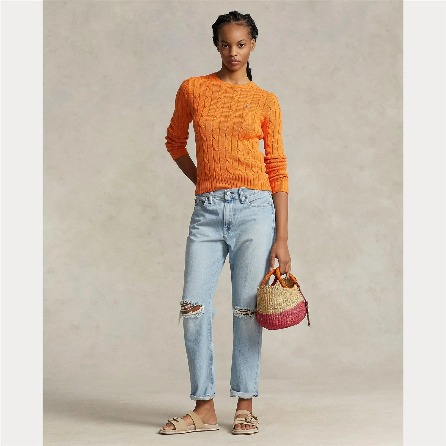Sun Orange Julianna Long SLV Pullover - Image 4