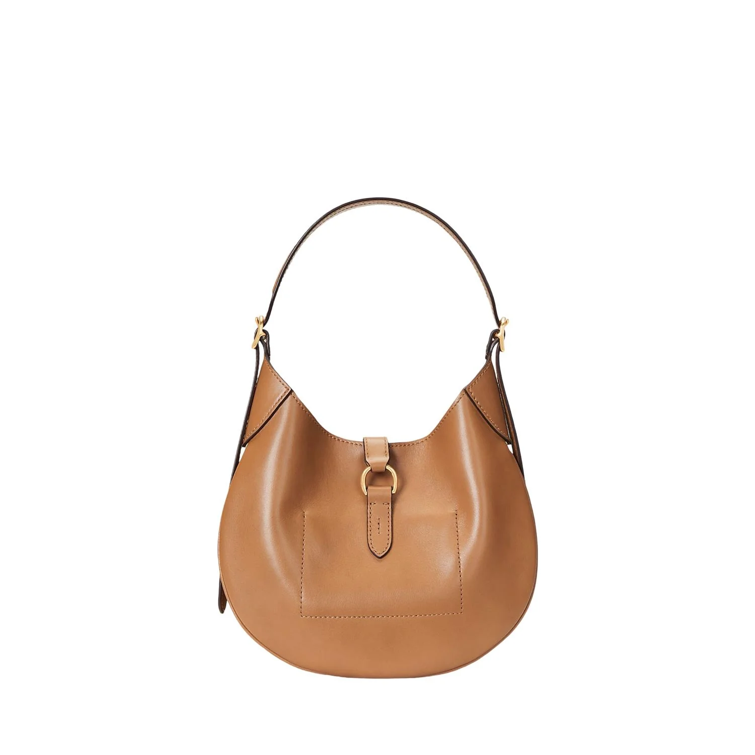 Tan Polo ID Leather Small Shoulder Bag - Image 4