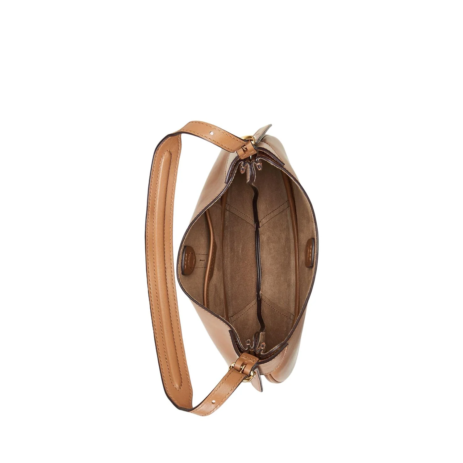 Tan Polo ID Leather Small Shoulder Bag - Image 5