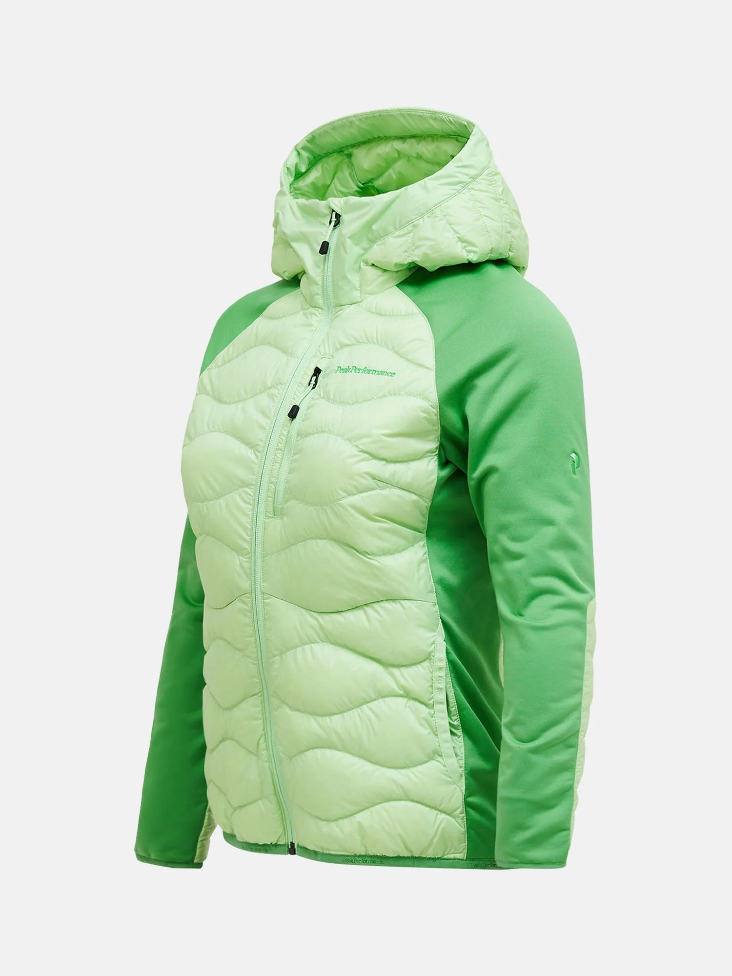 Vivid Green/Peppermint Helium Down Hybrid Hood - Image 3