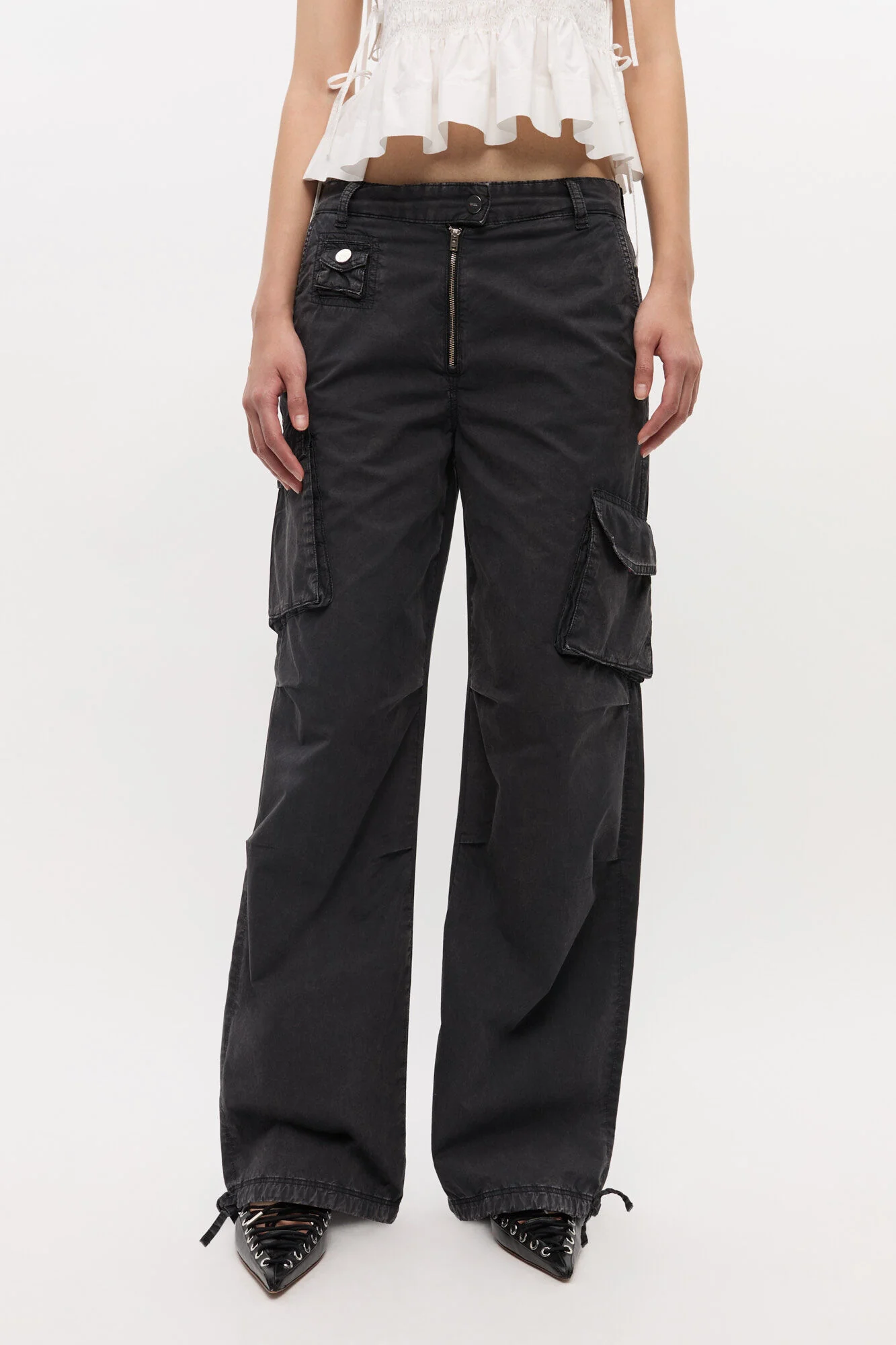 Washed Cotton Twill Pants - Image 3